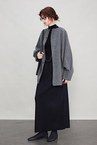 Sleeve Tuck Loose Reversible Coat_BDHL6707