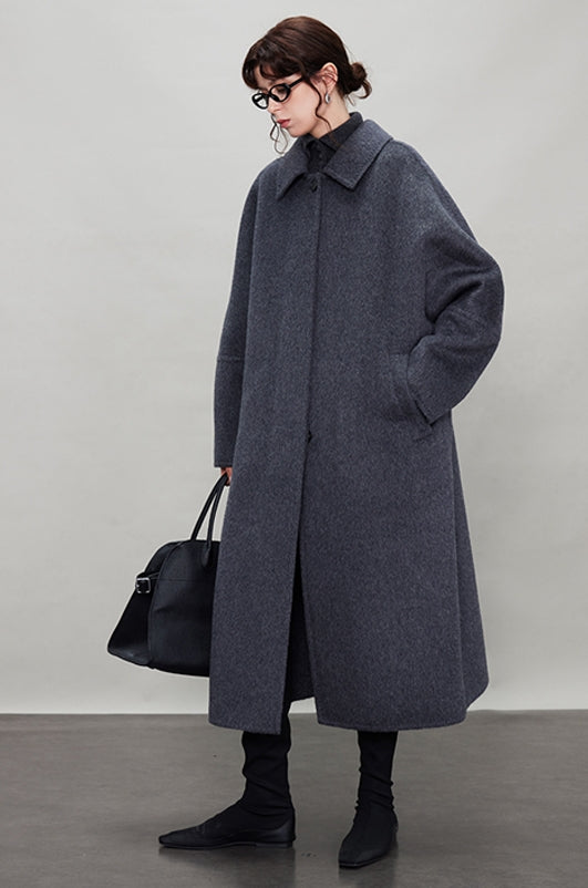 Cocoon Silhouette Long Coat_BDHL6925