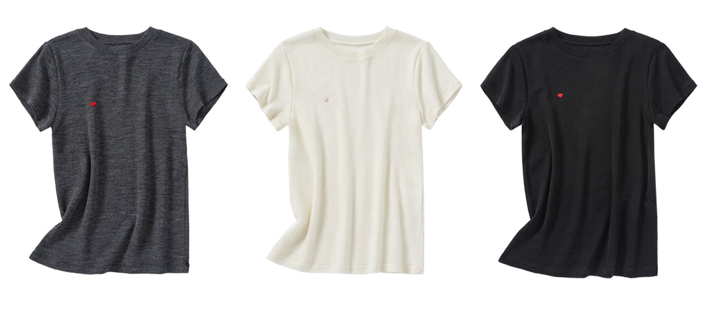 Heart Embroidery Slim Fit T-Shirt_BDHL7621