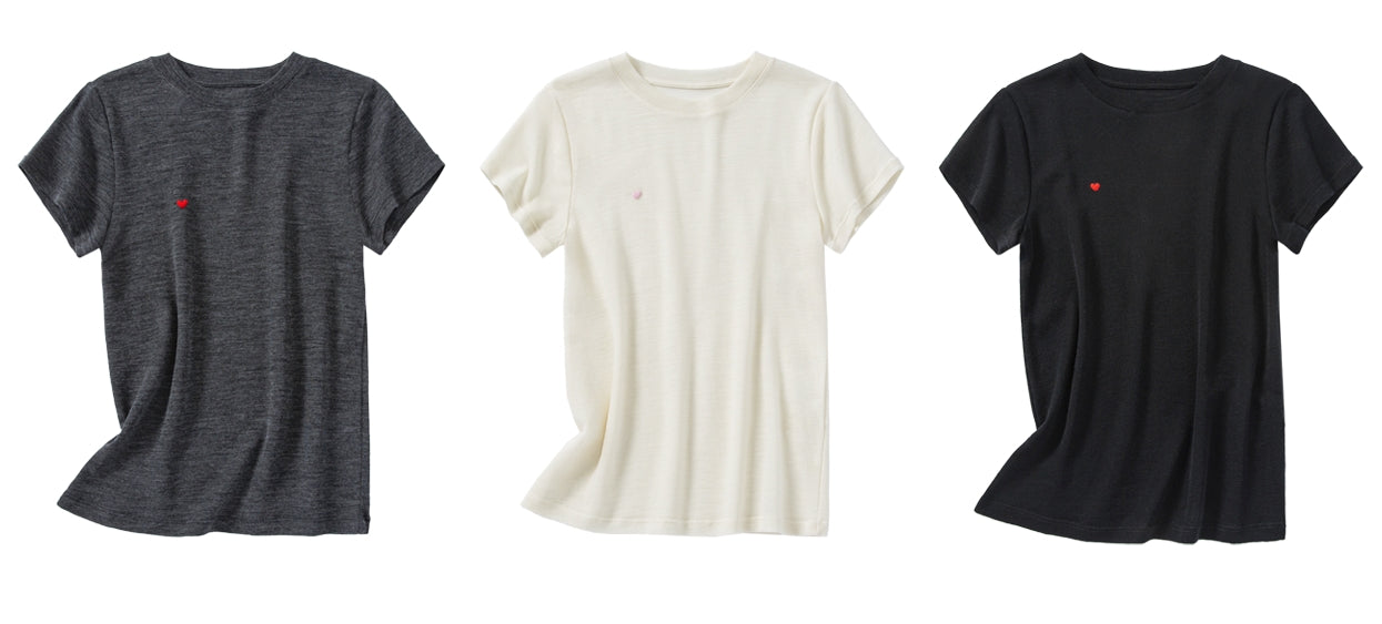 Heart Embroidery Slim Fit T-Shirt_BDHL7621