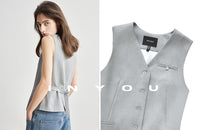 Pocket Slimming Simple Gilet_BDHL6950