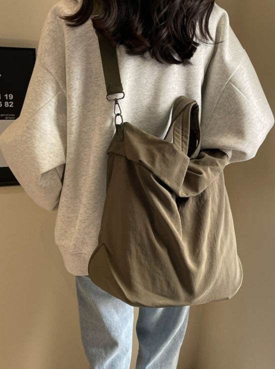 Nylon Shoulder Bucket Bag_BDHL6232