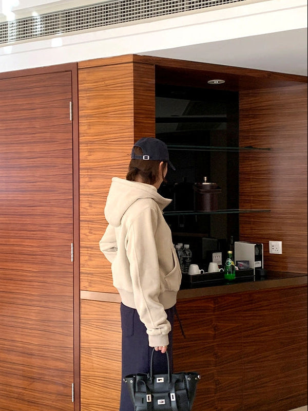 Hooded Thick Short Jacket_BDHL8127