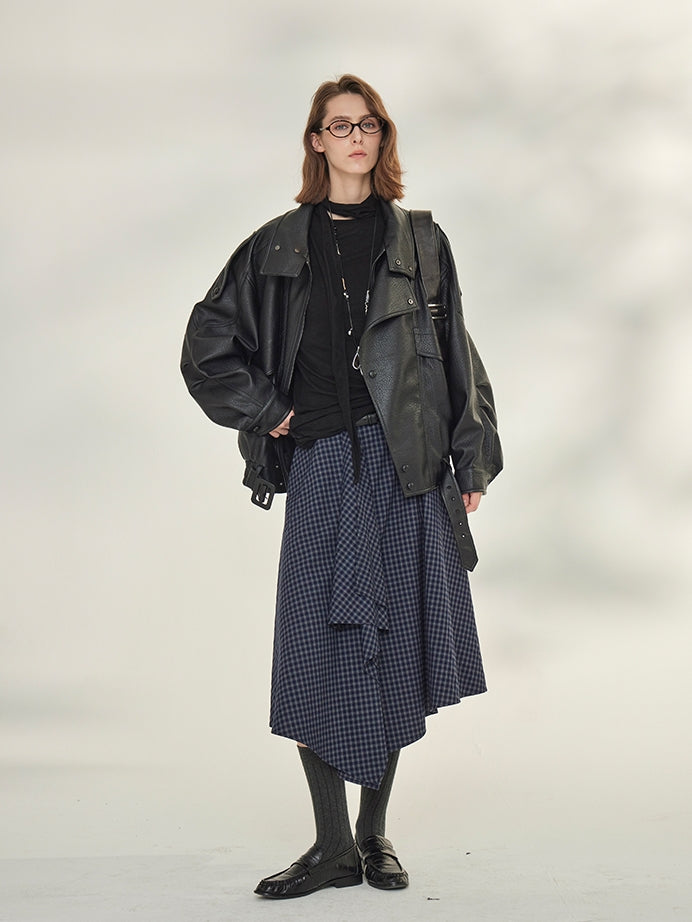 Slimming High-Waisted A-Line Skirt_BDHL7737