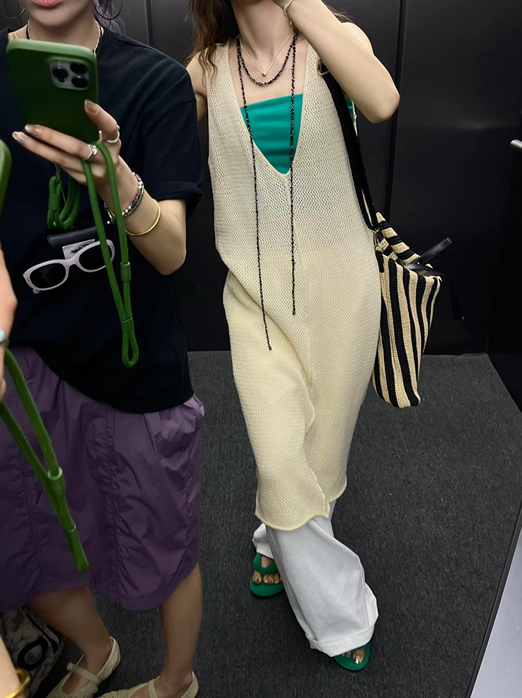 Mesh Sleeveless Dress_BDHL7405