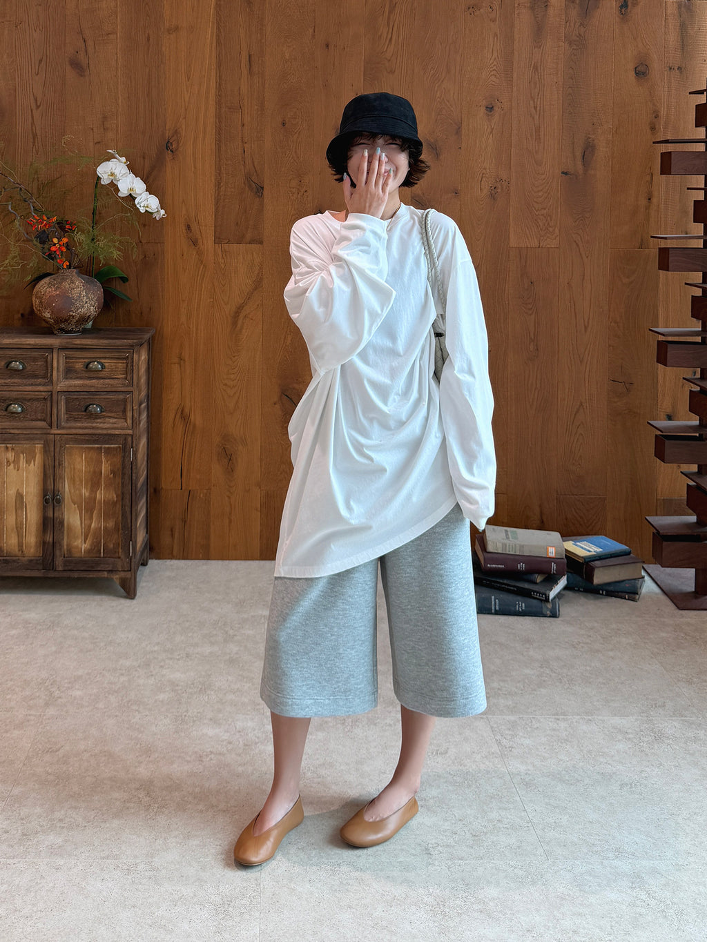 Oversized Cotton Long Sleeve Tunic_BDHL8426