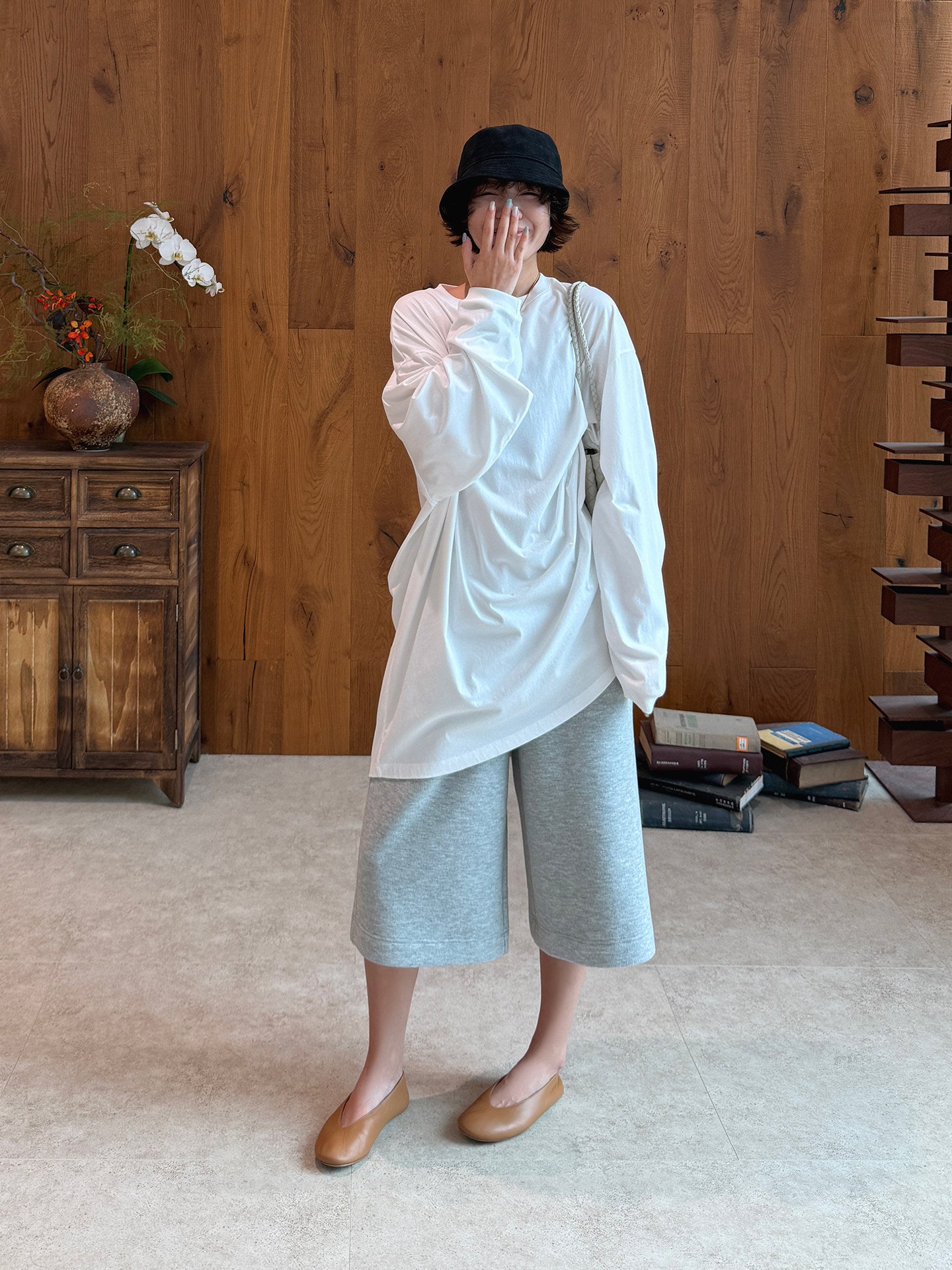 Oversized Cotton Long Sleeve Tunic_BDHL8426