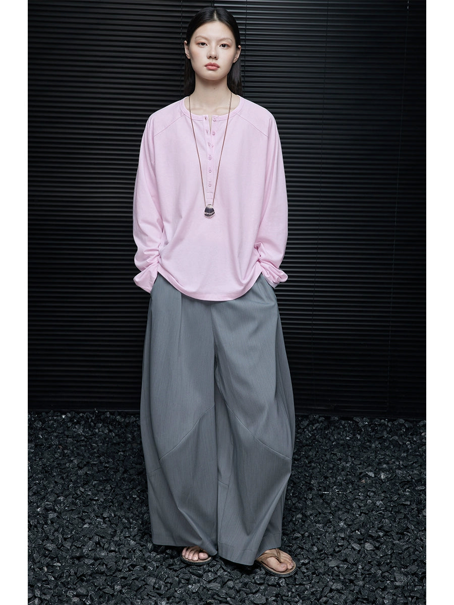 Elastic Waist Relax Fit Pants_BDHL7651