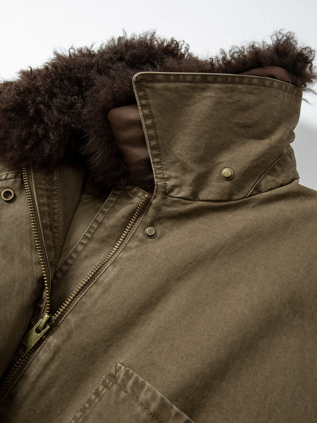 Fluffy Collar Retro Jacket_BDHL8124