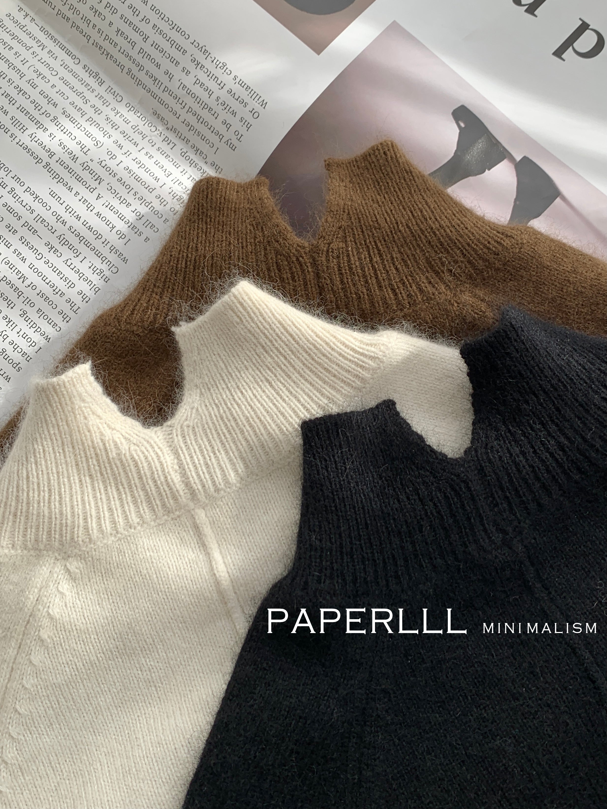 High-Neck Slim Knit Tops_BDHL8021