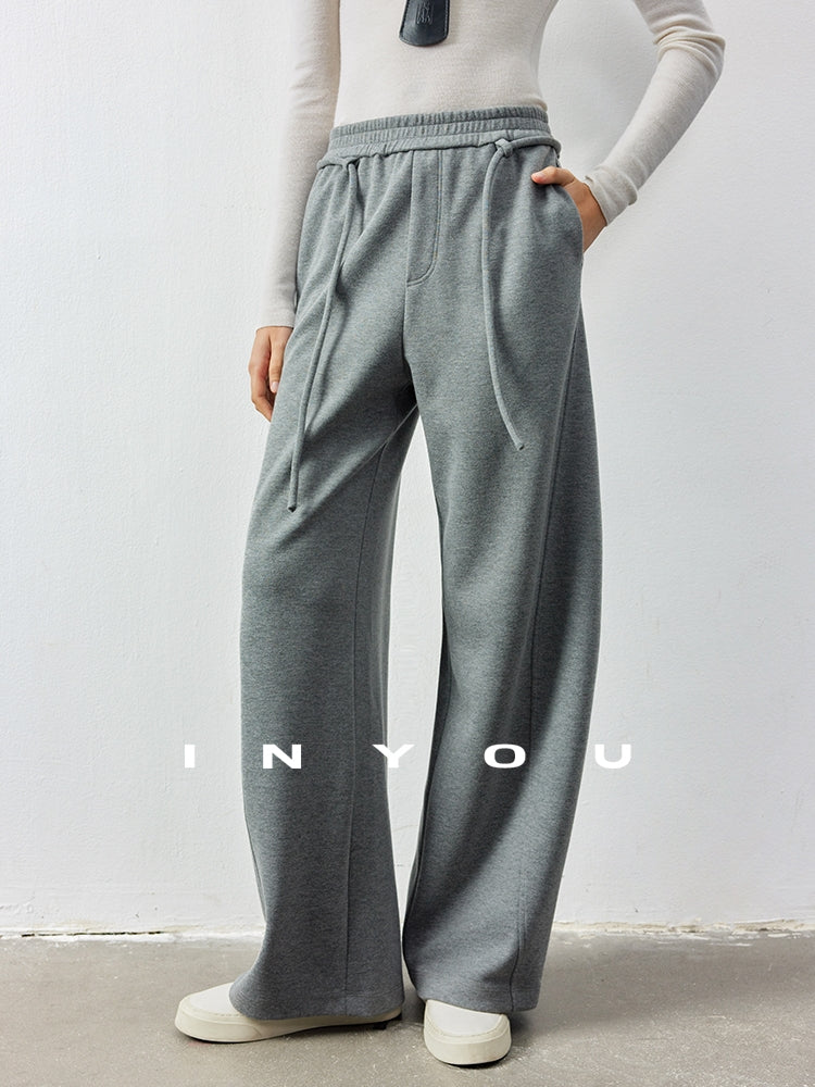 Straight Wide Knit Pants_BDHL6902