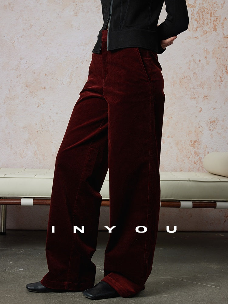 Corduroy Straight Wide Pants_BDHL6660