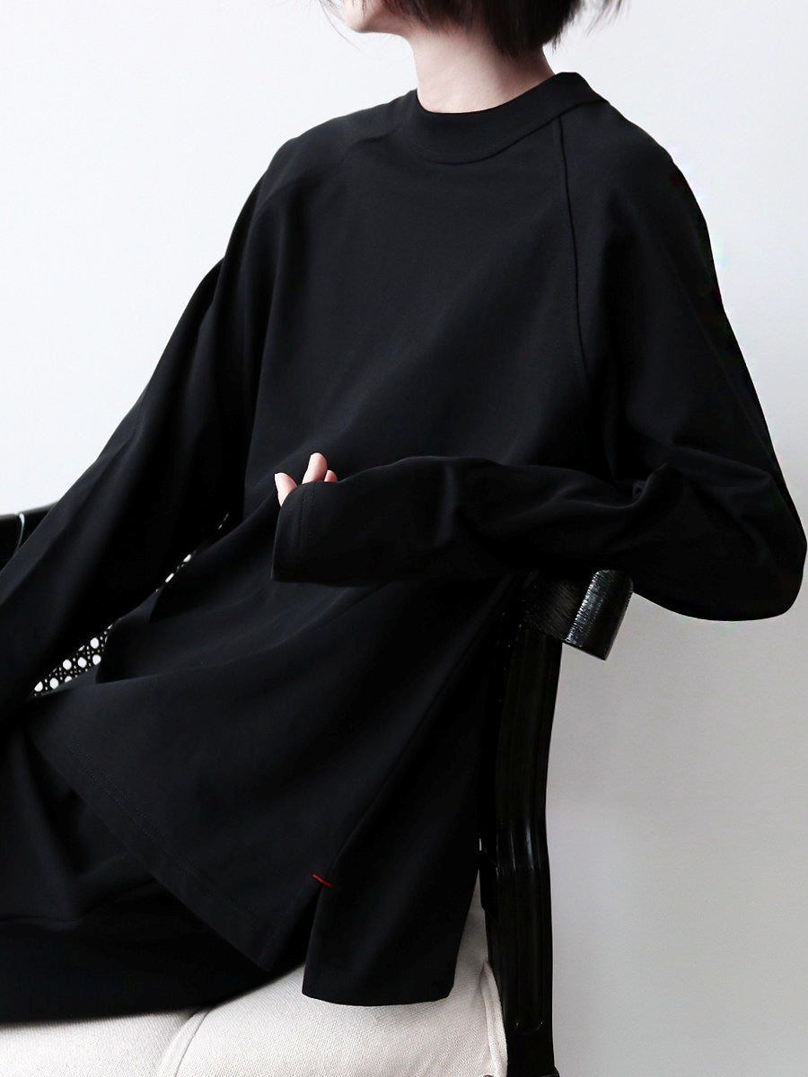 Raglan Sleeve Round Neck Tops_BDHL8103