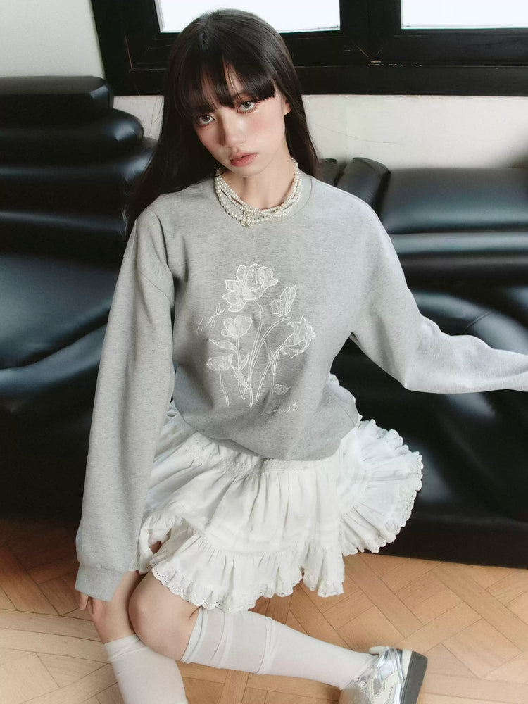 Graffiti Sweatshirt Or Ruffle Skirt_BDHL6827