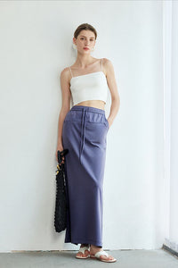 Back Slit Straight Long Skirt_BDHL6148