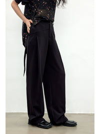 Wide Loose Mop Retro Waist Pants_BDHL5829 - HELROUS