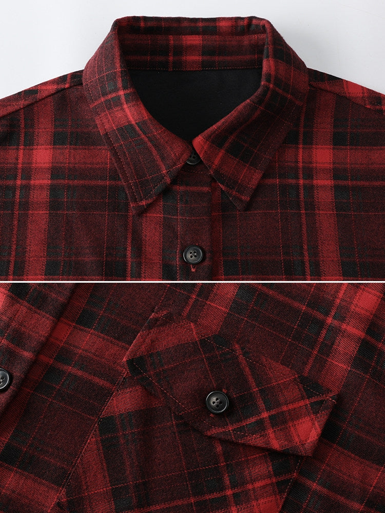 復古格紋襯衫_BDHL8090