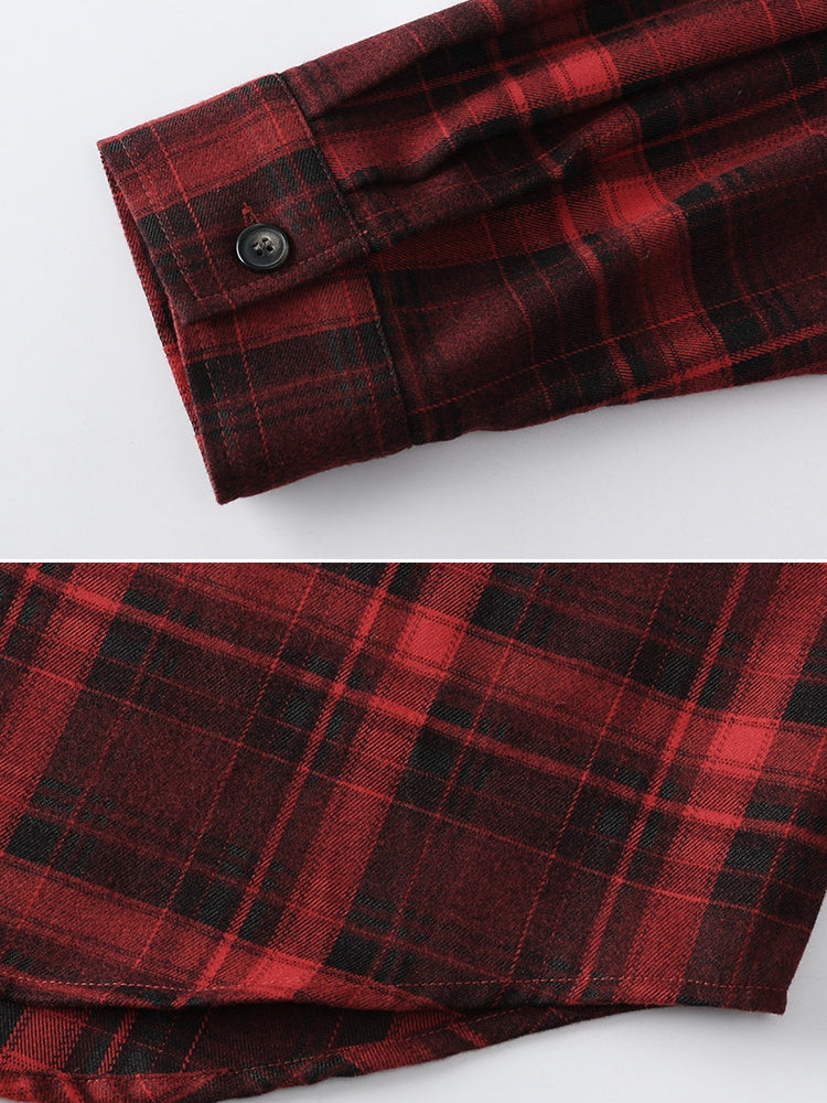 復古格紋襯衫_BDHL8090