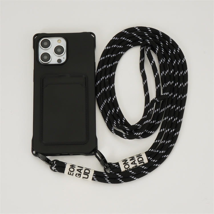 Detachable Lanyard Card Holder iPhone Case_HL3275