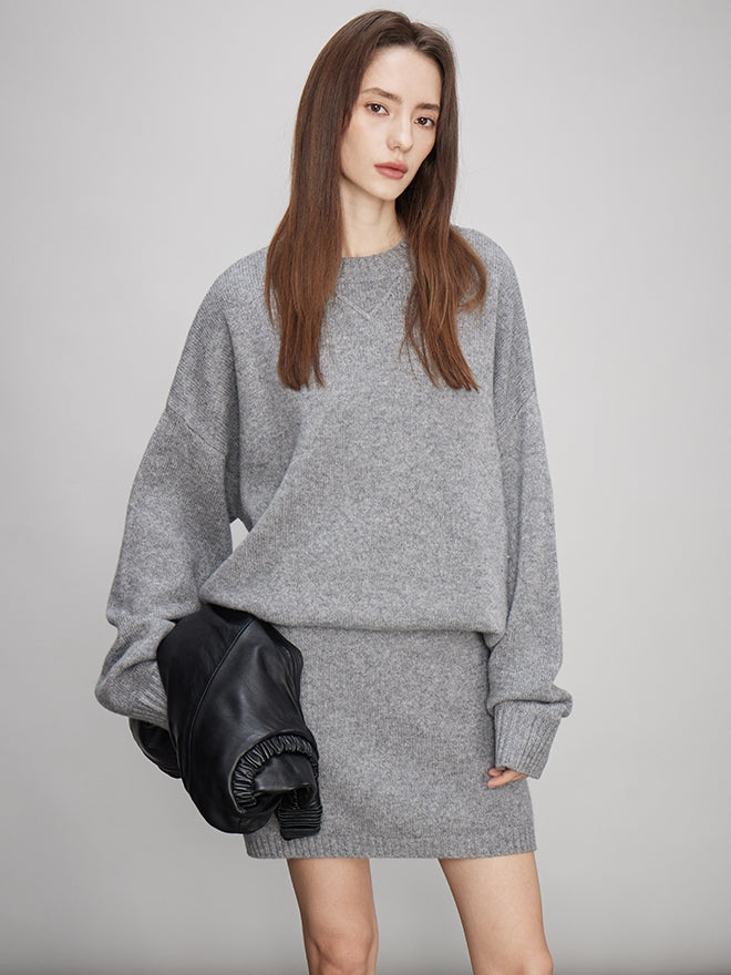 Loose Knit Tops Or Elasticated Waist Skirt_BDHL7994