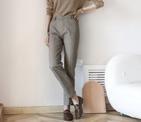 Standard and cropped straight pants_BDHL5356