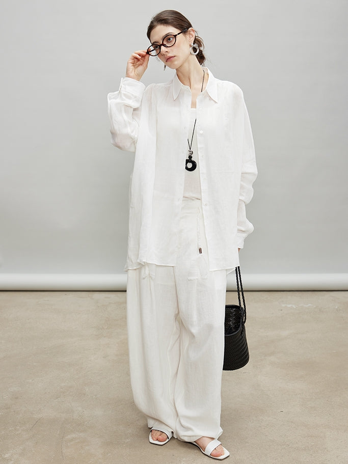 Slightly Transparent Wide Shirt_BDHL7199