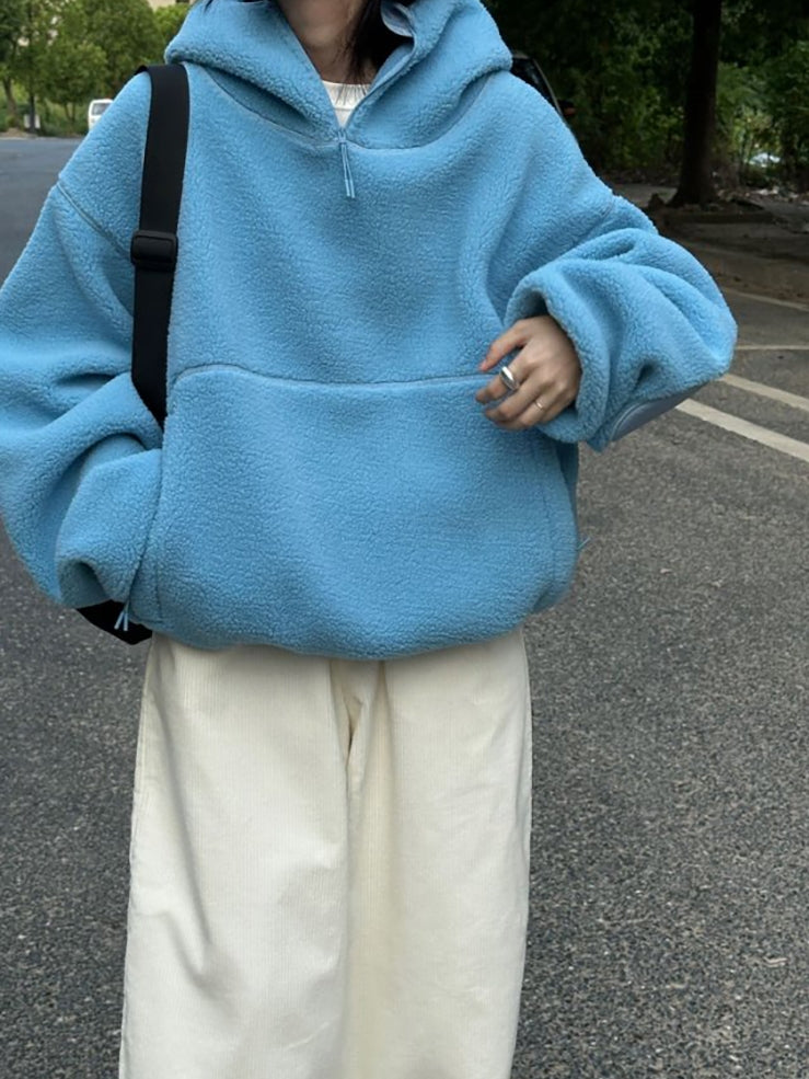 Thick Silhouette Hooded Fleece_BDHL7775