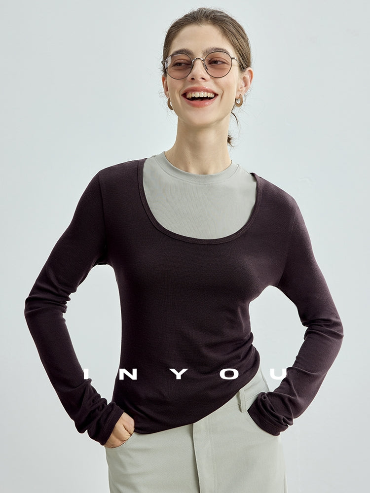 V-Neck Long-Sleeved Tops Or Sleeveless Tops_BDHL7719