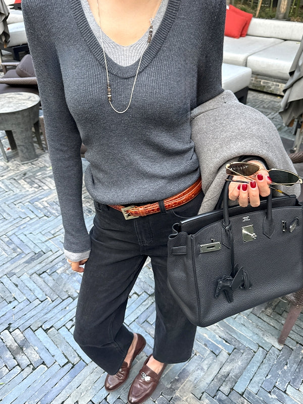 Black Straight Jeans_BDHL7843