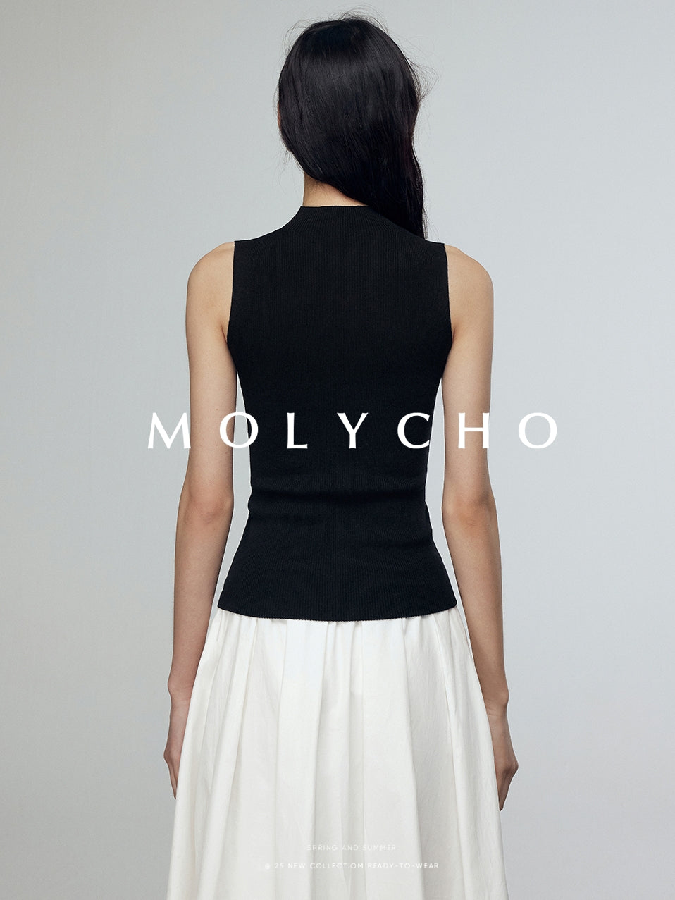 Loose A-Line Pleated Skirt_BDHL7244