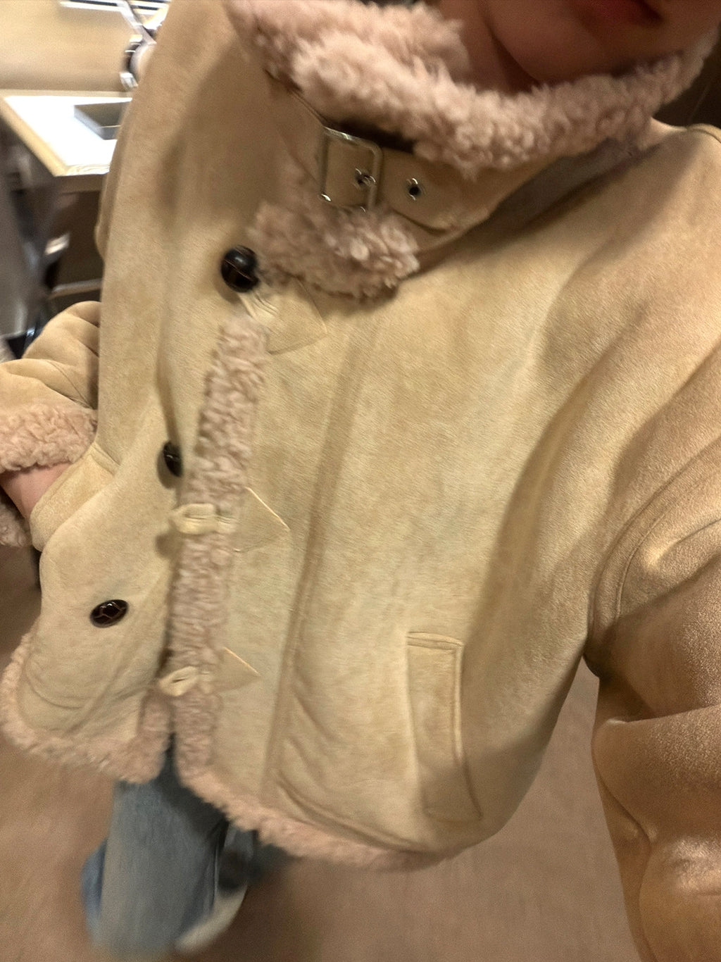 Stand-collar short-length jacket_BDHL8126