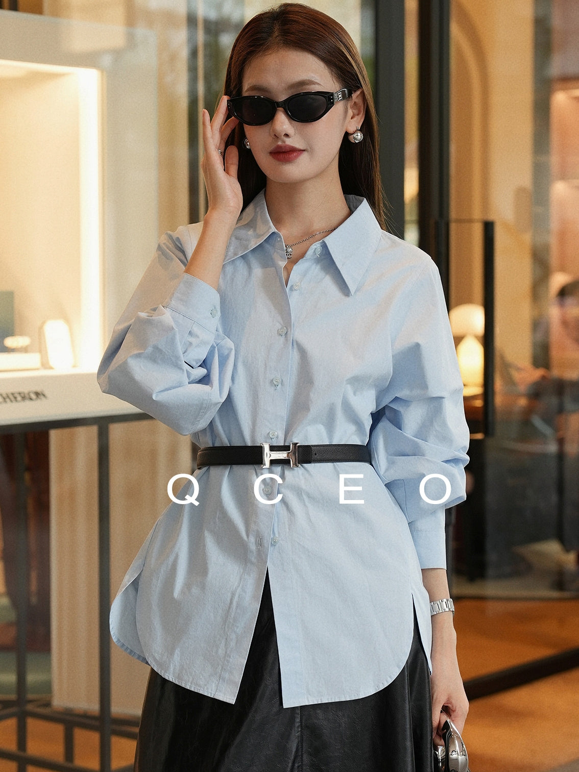 Loose-Fitting Silhouette Shirt_BDHL7744