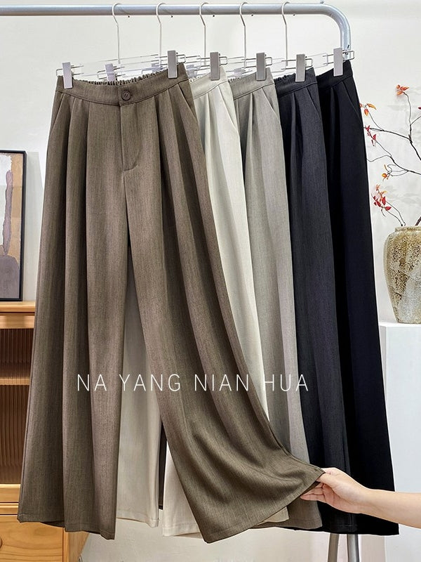 Retro Drape Pleated Pants_BDHL7818
