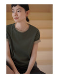 Relaxed Fit Short Sleeve Cotton Tops_BDHL8295