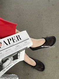 Ribbon Sheer Flat Shoes_BDHL7444