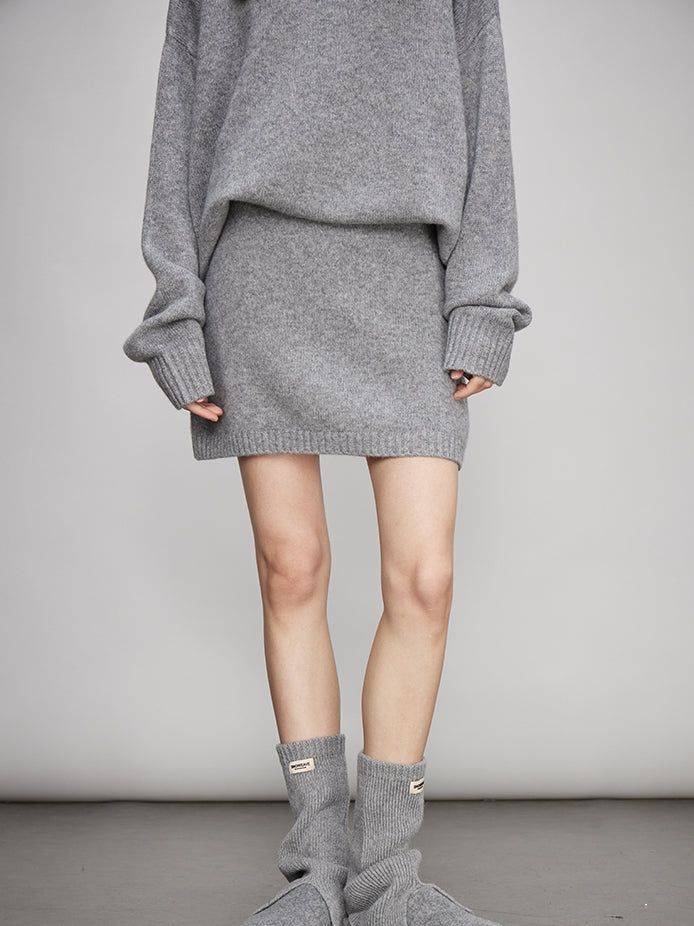 Loose Knit Tops Or Elasticated Waist Skirt_BDHL7994