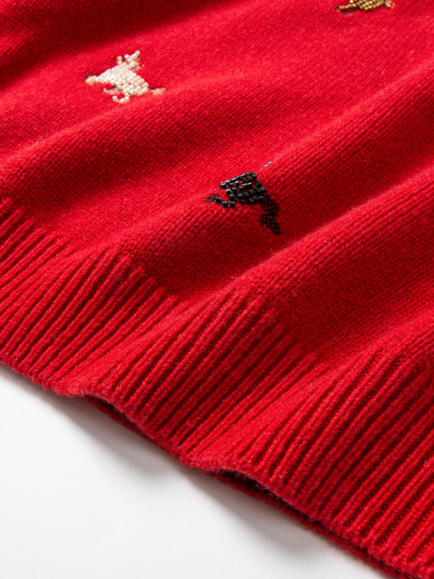 Beaded Embroidery Knit Top Or Cardigan_BDHL8121