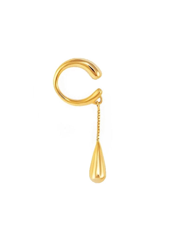Tear-Shaped Chain Ear Cuffs_BDHL7458