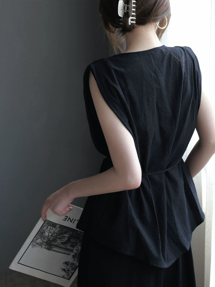 French Style Drawstring Top or Wide-Leg Pants_BDHL7306