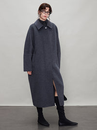 Cocoon Silhouette Long Coat_BDHL6925