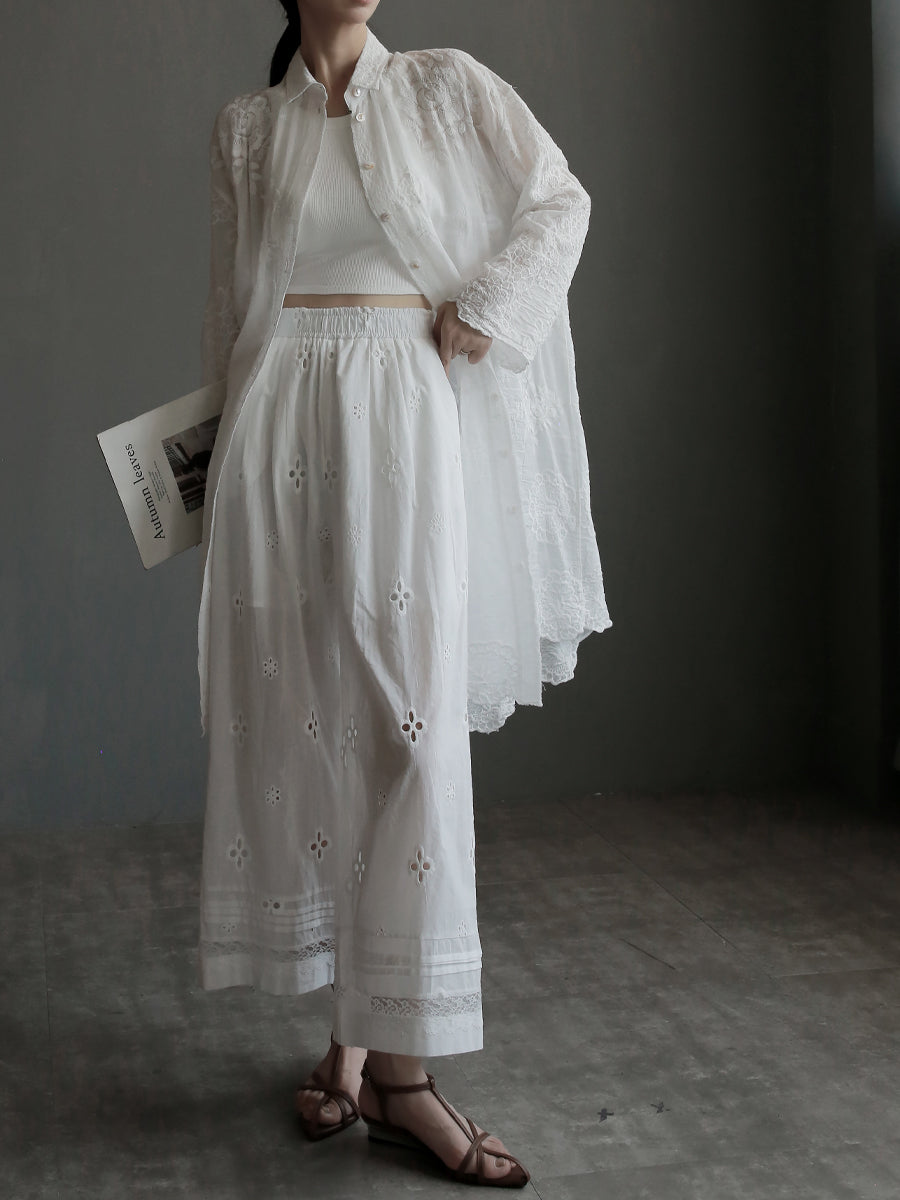 刺繡長襯衫或寬褲_BDHL7658
