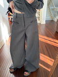 Pleated Drape Mop Pants_BDHL7129
