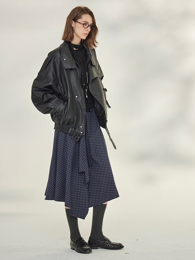 Slimming High-Waisted A-Line Skirt_BDHL7737