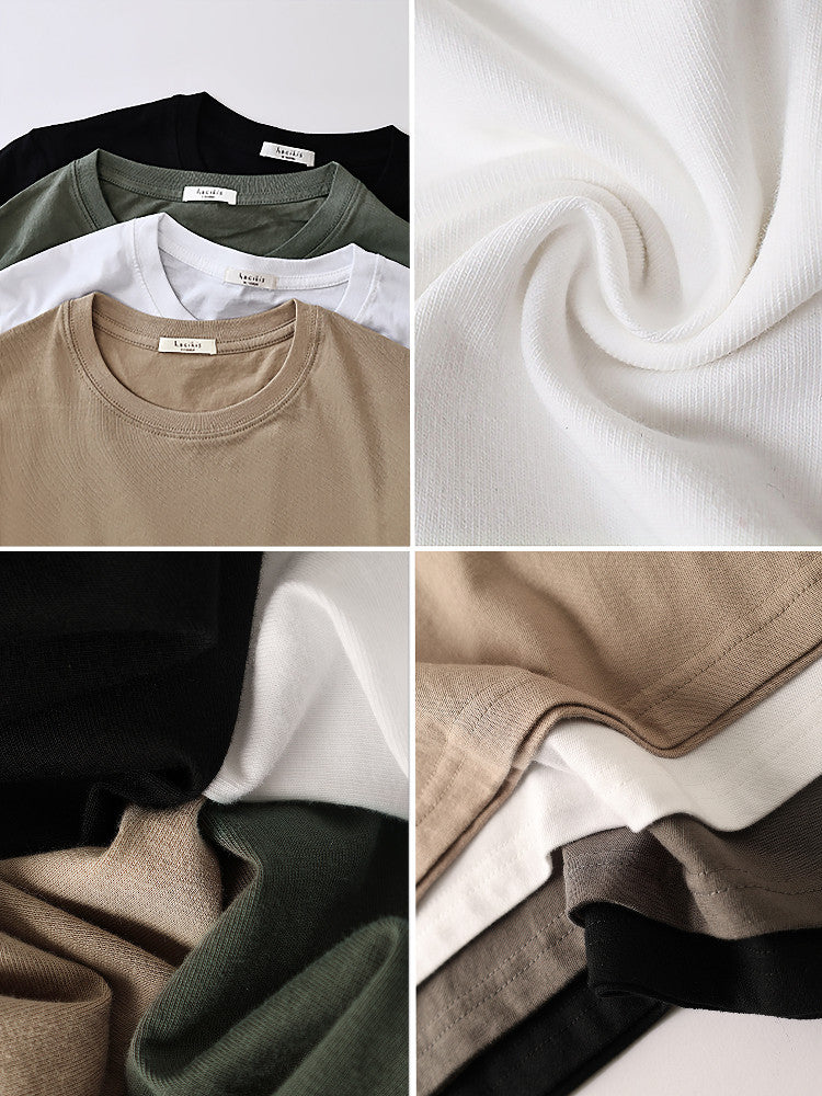 Relaxed Fit Short Sleeve Cotton Tops_BDHL8295