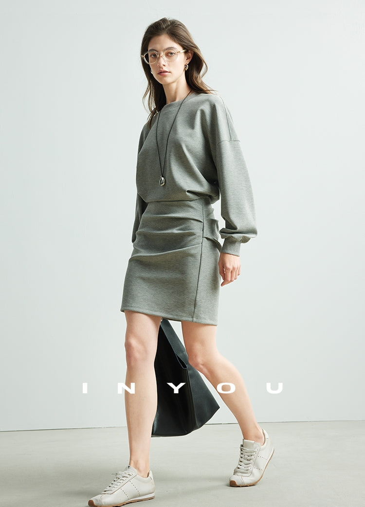 Short Length Sweatshirt Dress_BDHL6939