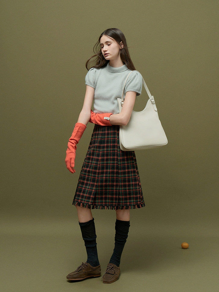 Bubble-Sleeve Turtleneck Knit_BDHL8159