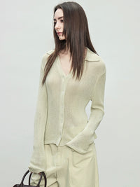 Simple Slim V-Neck Knit_BDHL7091