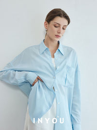 Long Sleeved Thin Loose Shirt_BDHL6145