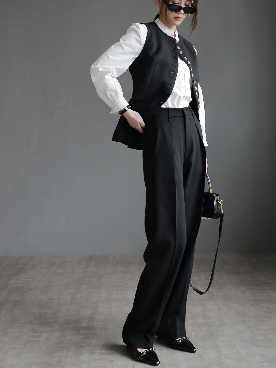 High Mop Straight Pants_BDHL7018