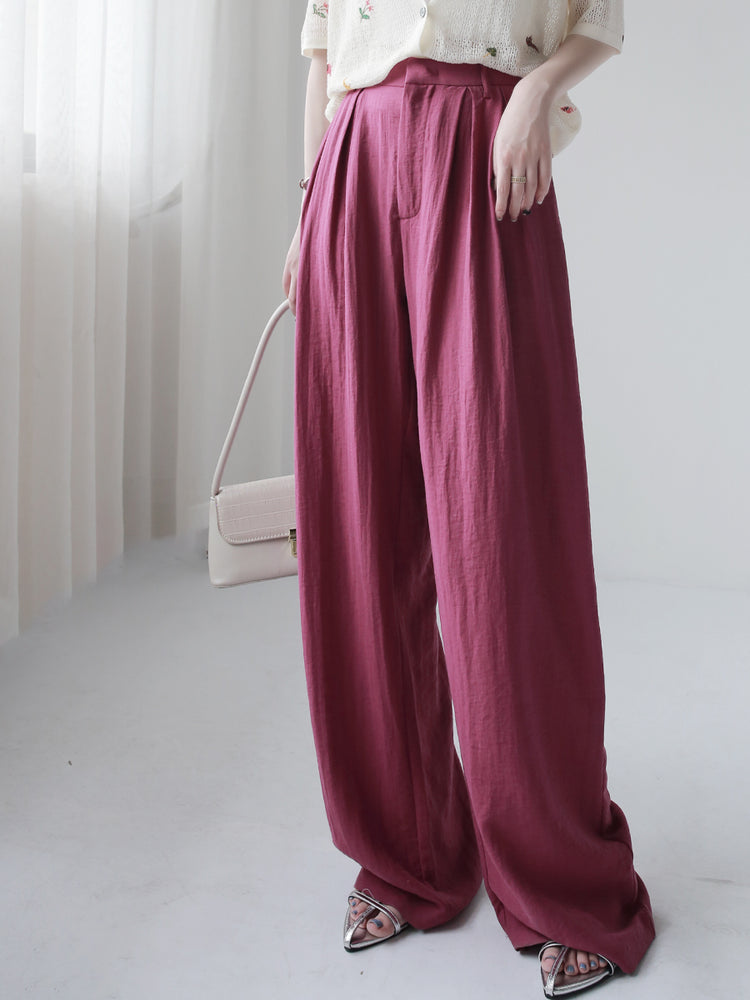 Pink Dyed Loose Wide Pants_BDHL6516